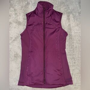Gently used Lululemon synthetic vest size 4, Eggplant Bordeaux color